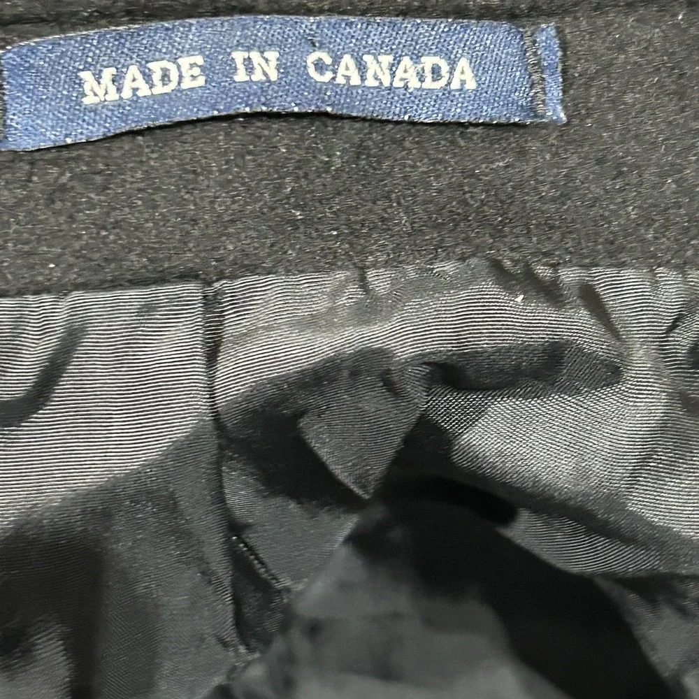 Vintage Ralph Ralph Lauren Cashmere Wool Blazer Fits 46R (52R) Black Canada Made